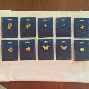 Assorted Christian Lapel Pins   Pack of 12  Vintage 1990's